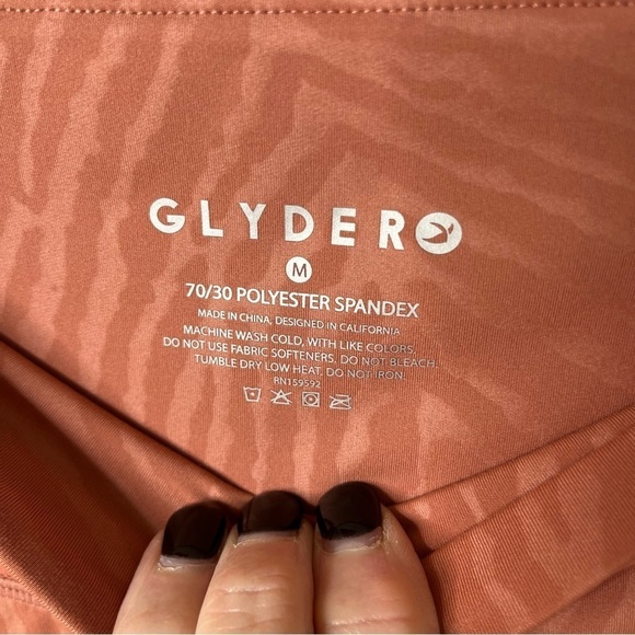 Glyder Taper Legging Side Pockets Clay Zebra Gloss Size Medium Activewear - Picture 9 of 9